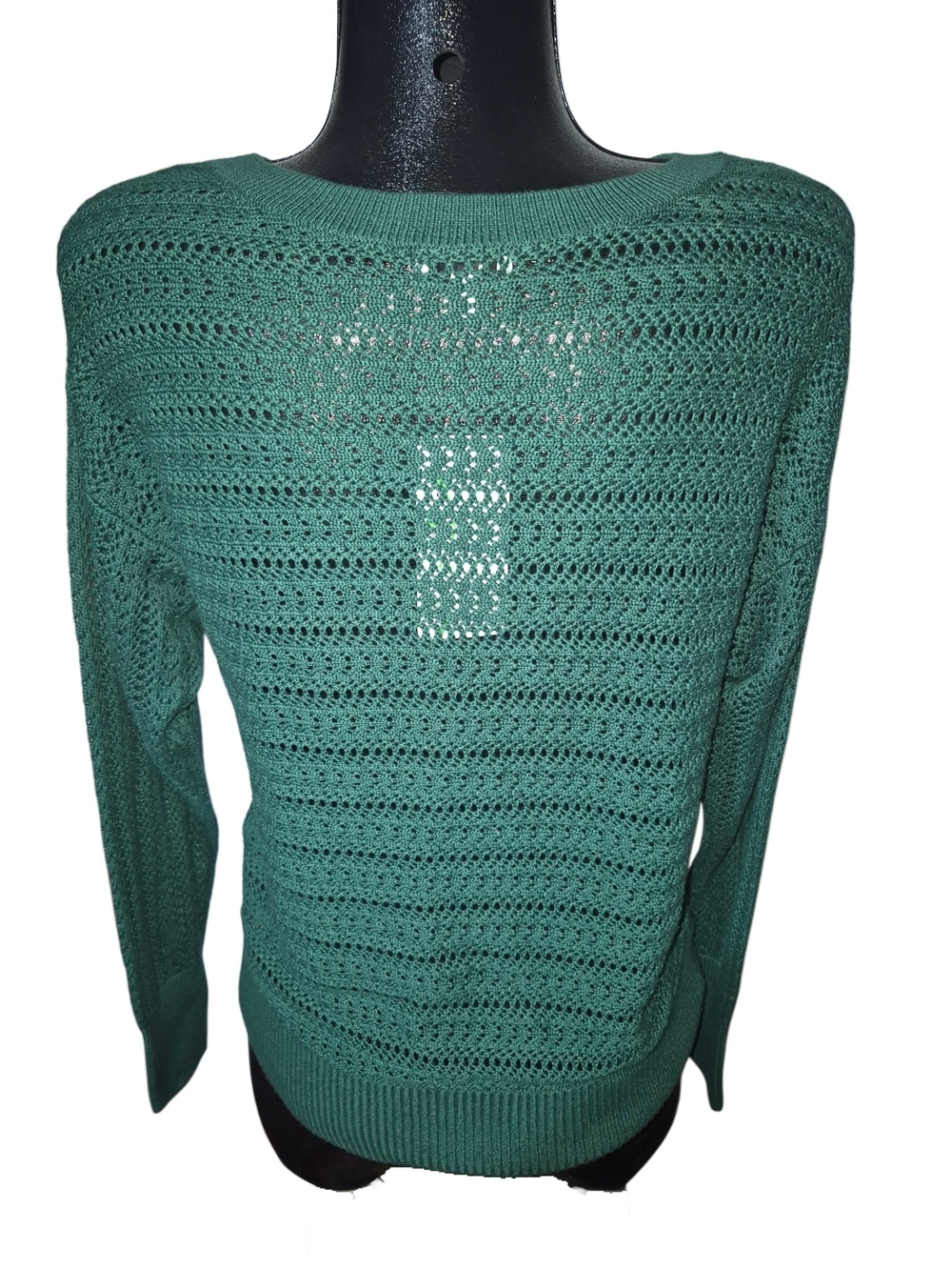 Reitman's Women’s Teal Open-Knit Sweater NWT Size S - Picture 5 of 6